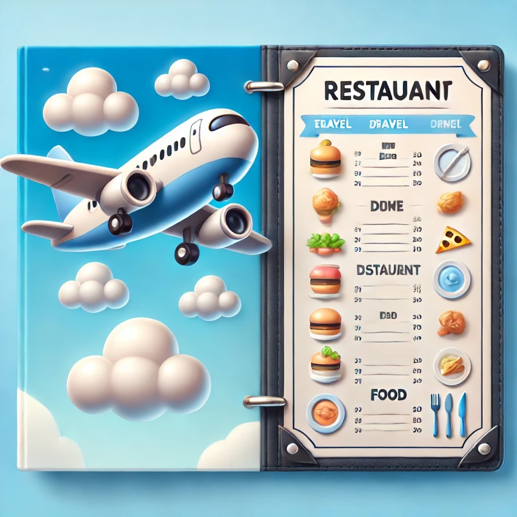 Menu and Airplane